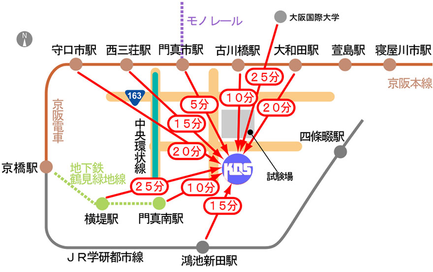 無料送迎エリア