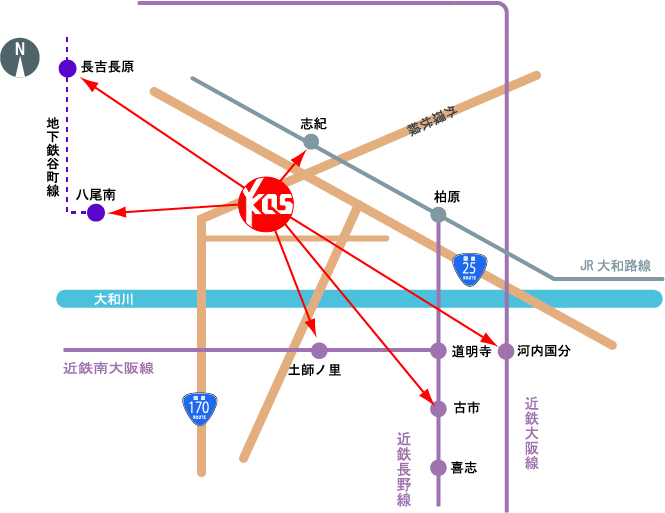 無料送迎エリア